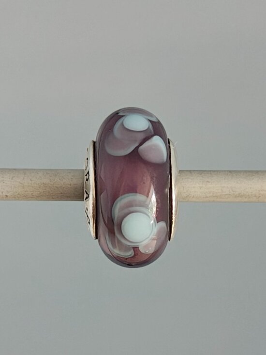 Pandora Jewelry - Authentic Pandora Retired Flowers For You Purple Murano Charm 790643 Retired